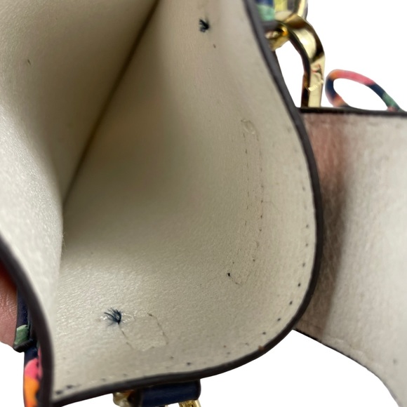 NWOT Nanette Lepore Floral Vegan Leather Crossbody Travel Passport Purse Pouch - Picture 12 of 14